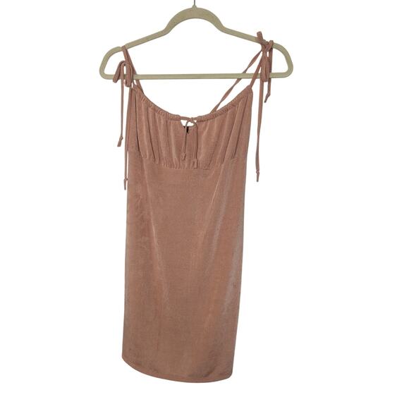 PACSUN Kendall & Kylie Peach Mini Spaghetti Strap Slip Dress Women Size Small - Picture 1 of 9